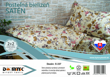 Návliečka SATÉN 140x200+70x90 S237