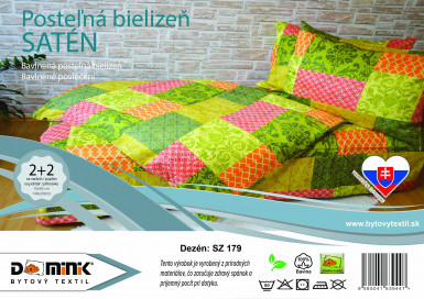 Návliečka SATÉN 140x200+70x90 SZ179
