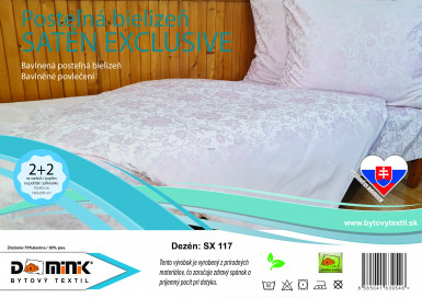 Návliečka SATÉN EXCLUSIVE 140x200+70x90 SX117