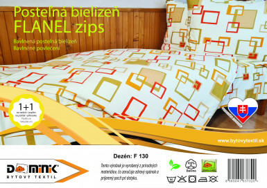 Návliečka FLANEL 140x200+70x90 F130