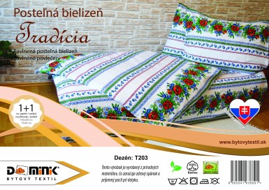 Návliečka TRADÍCIA 140x200+70x90 T203