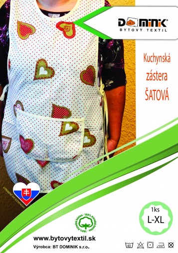 Kuchynská zástera ŠATOVÁ