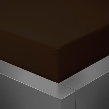 Prestieradlo JERSEY LUX 100x200 CHJ 015 tmavohnedá