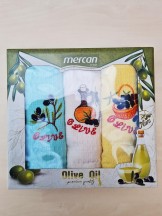 Utierkový 3set vaflový MERCAN 40x60 oliva