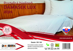 Návliečka DAMAŠEK LUX zips 140x200+70x90 DX120