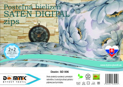 Návliečka SATÉN DIGITÁL 140x200+70x90 SDX006
