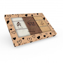 Utierkový 3set 40x65 cm.METEOR srdce 001