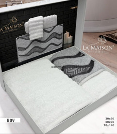 Kúpeľňový 3set FROTÉ ROY GRI 1x30x50+ 1x50x90+1x70x140