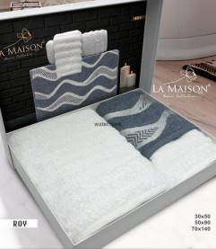 Kúpeľňový 3set FROTÉ ROY K.GRI 1x30x50+ 1x50x90+1x70x140