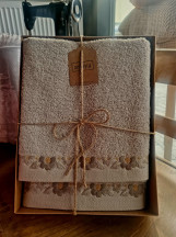 Kúpeľňový 2set FROTÉ ARIVA NATURÁL 50x90+70x140 003